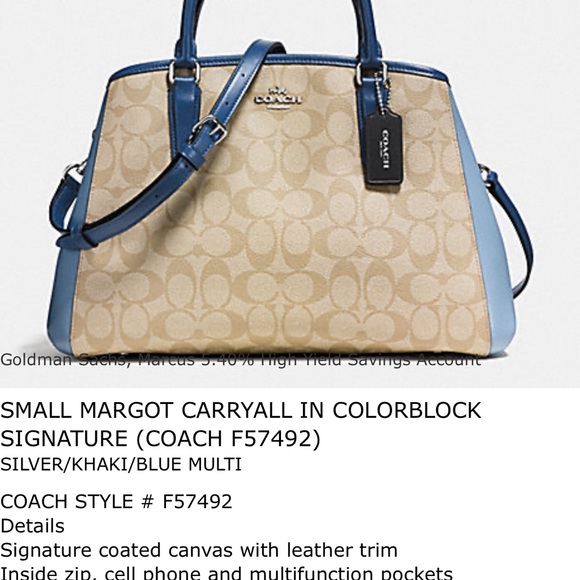 Coach Bags Coach Small Margot Carry All Purse With Matching Wallet